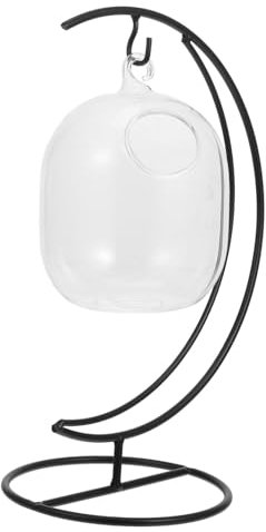 Mobestech 1pezzi Bicchiere Appeso Per Vino Portabottiglie in Vetro Supporto in Per Arredamento Casa Bicchiere Da Bere