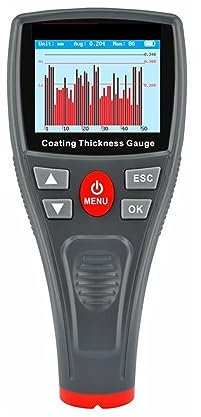 Spessimetro Vernice, Automotive Calibro di Spessore della Vernice for Auto Vernice Vernice Film Coating Meter 1500um 59mil LCD Carrozzeria Detailing Strumento WT2110