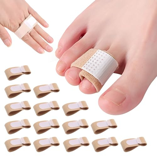 CATMEYE Set mit 15 Zehen-Richtern aus Weichem Silikon 0% BPA, Zehenspreizer und Trenner für Hammerzehen, Überlappende, Verbogene oder Gekrümmte Zehen, Für Damen und Herren (15 Stück (1er Pack))