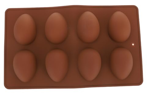 STOBAZA Cavity Easter Egg Silicone Baking Mould for DIY Chocolate Candy Cupcake Jelly Flexible Tasteless Oven-Safe Mold for Sweets Ice Cube Tray Easy to Clean and Reusable