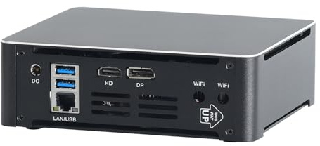 ANDAQI 4K Mini PC, Desktop Computer, Server, Quad Core I5 7300HQ, Windows 11 / Linux Ubuntu, BM21, Wi-Fi 6, BT 5.2, DP, HDMI, 6 x USB3.0, Type-C, LAN, Smart Fan, 0 RAM, 0 Storage, Barebone No System