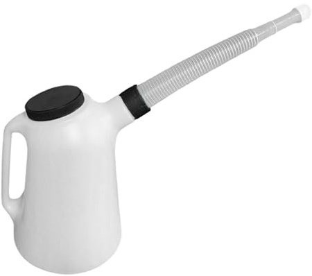 LeeQinersw Öl Messkanne für Fahrzeuge Ölkanne Ölbehälter Ausgießer mit Staubschutzdeckel PP Material Tropffrei für Autos Motorräder Boote Werkstatt, 3l 27cmx17cm