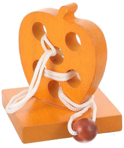 Mikinona Casse-tête Boucle à Emboîter Jouet Éducatif Bois Puzzle de Déverrouillage pour Garçon Fille