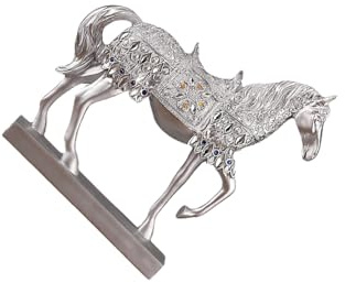 lmoikesz Scultura ornamentale a forma di figurina di cavallo, decorazione per la casa, regalo artigianale in resina, statua ornamentale a forma figurina cavallo, decorazione per la casa, regalo
