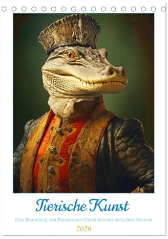 Tierische Kunst - Eine Sammlung von Renaissance-Gemälden mit tierischen Motiven (Tischkalender 2026 DIN A5 hoch), CALVENDO Monatskalender: ... Lassen Sie sich inspirieren! (CALVENDO Kunst)