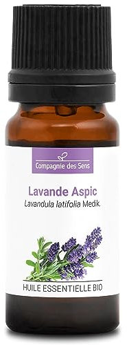 LAVANDA ASPIC (Lavandula latifolia) BIO - 10mL - Olio Essenziale di Qualità Premium - 100% Puro, Naturale, Chemiotipizzato e Integrale