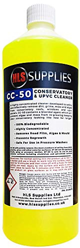 HLS Supplies 1L CC-50 Conservatory and UPVC Cleaner and Restorer - Conservatory Roof & Window Frame Wash