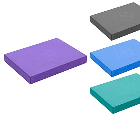 Fitness Mad Pilates Head Block, 25mm x 150mm x 205mm, Eco Friendly Yoga Block, High Density EVA Non Slip Block for Pilates, Yoga and Home Workouts