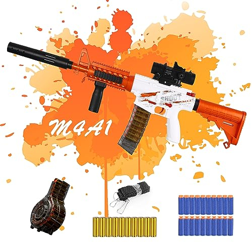 Spielzeug Pistole Kinder, Elektrische Toy Guns Pistolen Spielzeug Blasters, Schießspiele Spielzeug für Kinder und Mädchen Alter 14+ Jahre