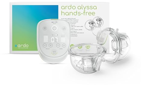 Ardo Alyysa Hands Free Breast Pump. Award Winning Electric Double Pump. | App Controllable, Swiss Quality & Lightweight (355g). Increases Milk Supply & Memory Settings. Gold MadeForMums Winner 2022.