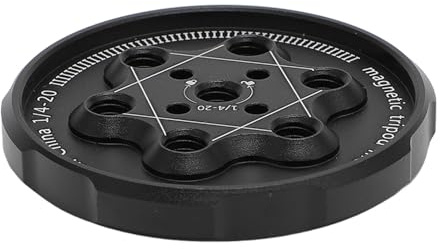 Diyeeni Magnetic Phone Tripod Mount Adapter with 1/4 Holes Compatible with Selfie Stick for Osmo Mobile 6 OM 5 OM 4 OM 4 SE OM SE, Phone Holder for Ring Light Video Recording