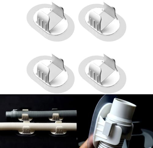 Advokingtap 4 hebillas de abrazadera de tubo para manguera de 3 a 3,8 cm de diámetro, se adapta a varios tamaños y estilos de tubería