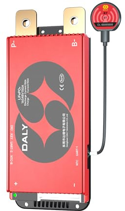 DALY BMS 48 V 16S 150 A LiFePO4 - Placa de protección de batería Inteligente con Bluetooth para Sistemas de energía Solar con baterías de Litio de 48 voltios