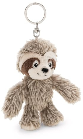NICI Llavero Perezoso Izzy Icetumbler de 10 cm, Beis, Fiel compañero de Peluche para Mochila o Bolso, Llavero para pequeños y Personas Adultas, 62401