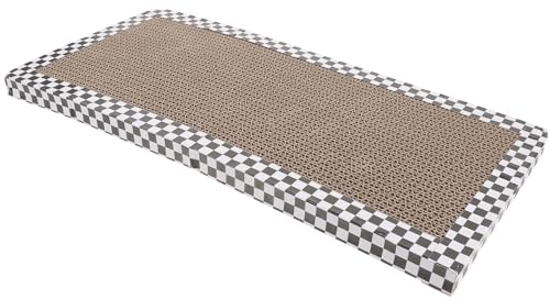 BCOATH Rascador Juguete Interactivo Gatos Cartón Corrugado de Seguro y Resistente para Que Reduce el Daño Muebles para Gatos de Interior