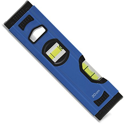 SO-TOOLS® Anti-Schock Mini Wasserwaage Alu 20 cm 2 Libellen Aluminium Wasser-Waage