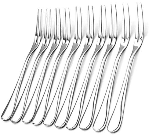 20 Pack Appetizer Dessert Forks, Stainless Steel Mini Salad Fruit Tasting Forks Cocktail Fork (Appetizer)