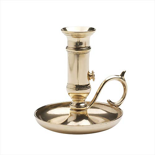 NKlaus Ljusstake 11 cm hög skjutbelysning mässing guld glänsande för ljus Ø 2 cm bordsljus modernt klassiskt utseende stavljus dekoration