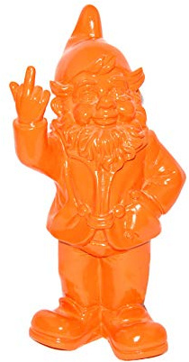 Gartenzwerg Mittelfinger Garten Wichtel 30cm Orange | Gerichte Wahl