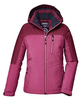 killtec Flicka funktionell jacka/utomhusjacka med huva KOW 353 GRLS JCKT, rosa, 116, 42146-000