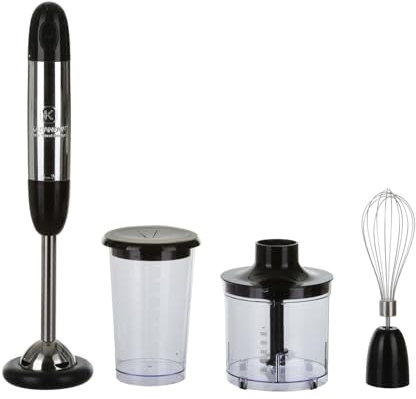Set frullatore con accessori nero 400 W design Luca Trazzi
