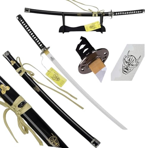 57 SPECIAL REPLICAS Katana svärd, Katana Inspirerad Kill Bill, 103 cm, Katane Bamboo, inkluderar displaystativ, elegant inredning, originell och säker gåva