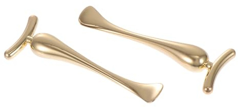 Gogogmee Augencreme Stäbe für Effektive Cremeverteilung 2 Stück mit Massagefunktion aus Zinklegierung Doppelseitiges Gesichtsmassagegerät bei Damen