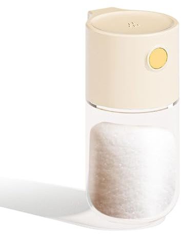 Saltströare dispenser | florsockerströare | Exakt kvantitativ tryckkryddflaska, exakt spridning av 0,5 gram mätsalt
