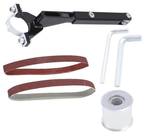 Soporte de Lijadora de Banda para Amoladora Angular - Máquina de Correa de Arena Modificada para Madera/Metal, Soporte de Pulido de 100 Ángulos