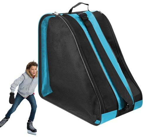 Rollschuhtaschen für Damen, Schlittschuhtasche, Oxford-Taschen für Mädchen, Aufbewahrungstasche für Skateschuhe, atmungsaktiver Rucksack für Rollschuhe