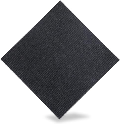 VDLLQYN, Losetas de Alfombra, Alfombra Multiusos autocebante for el hogar y Las Mascotas, Alfombra autoadhesiva Antideslizante, baldosa,Moqueta autoadhesiva(Carbon Black,50PCS)