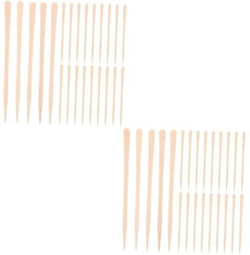 NIYANGLE 200pièces Bâtons Pour Épilation Cire Applicateurs Pour Épilation Visage Et Pour Sourcils Zones Sensibles