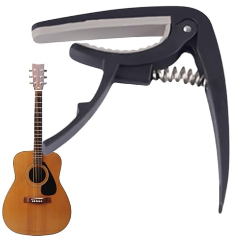 Capo de Guitare - Outils d'Apprentissage de Guitare,Pince Réglable Pratique pour Débutants Amis Élèves Cours École de Musique