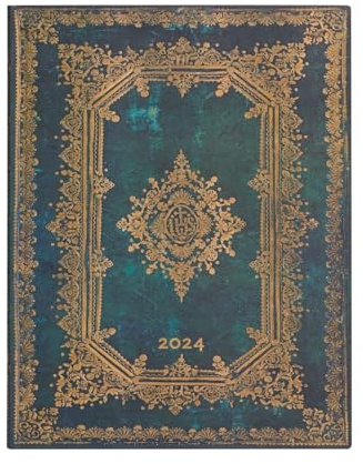Paperblanks Flexi 12-Monatskalender 2024 Astra, Vertikal - Ultra (230 x 180), Französisch