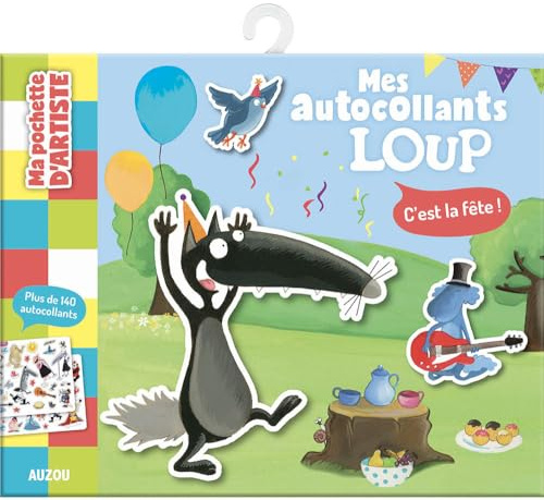 Ma pochette d'autocollants Loup - C'est la fête