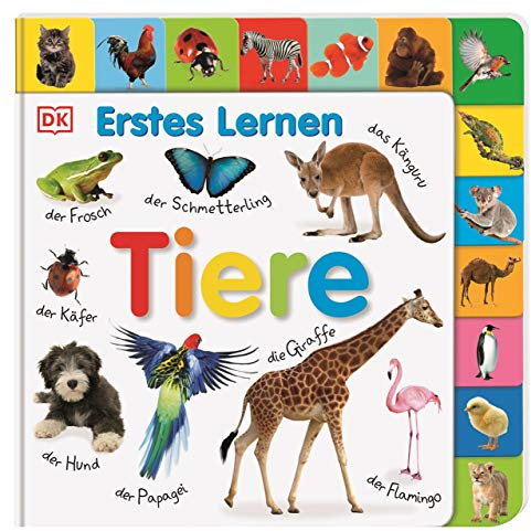 Erstes Lernen. Tiere: Pappbilderbuch mit Griff-Register und über 100 Fotos ab 1 Jahr