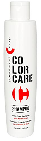 Compagnia del Colore - Color Care C Shampoo - Shampoo Protettivo per Capelli Colorati, per Mantenere e Ravvivare il Colore, Illuminare ed Esaltare i Riflessi - con Estratto di Girasole - 250 ml