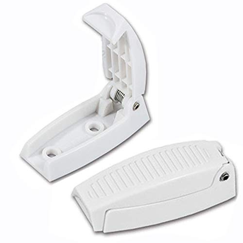 Türhalter Türstopper Türfeststeller Wohnwagen Wohnmobil Caravan Boot 1 teilig weiß mit Klappe