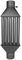 Canna Fumaria Tubo Scambiatore di Calore Con Valvola Radiatore Woodburner Camino 5.2in/130mm - 5 tubes XL