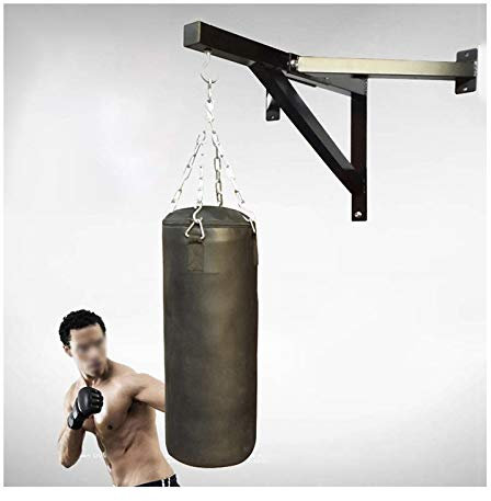 ZHANGQINGXIU Boxsackhalterung,Schwere Boxsack Wandhalterung Boxsack Wandhalterung Wiegen 200 Kg Wandhalter Sandsack Kleiderbügel Ringe Fester Rahmen (Color : Black, Size : 77x71x53cm)