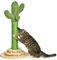 PawHut Cat Tree Cactus Sisal Scratching Post for Indoor Cats Play Tower Kitten Furniture with Hanging Ball Interactive Fun Roller Exerciser 32 x 32 x 60cm
