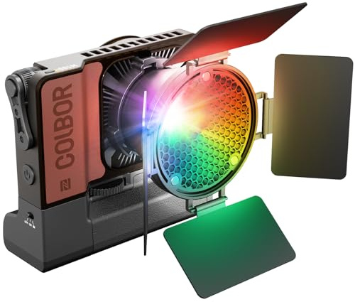 COLBOR Wonder Kit W100R, luz de vídeo RGB con agarre PB74