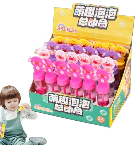 Pequeñas burbujas para favores de fiesta, pequeñas varitas de burbujas - 24 piezas fuera de las varitas de soplador de burbujas para niños,Favores de fiesta al aire libre Sobre para jardinería en el p