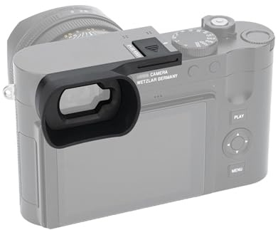 JJC Long Soft Camera Viewfinder Eyecup, Viewfinder Eyepiece for Leica Q3 43, Q3, Q3 Monochrom Digital Camera, Adaptation Camera Eye Sensor (Easy Installed with Camera Hot Shoe)