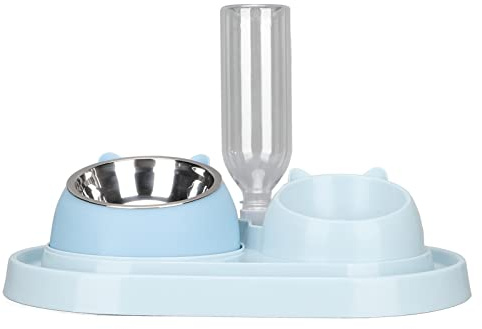 Bol de Nourriture Furet, Alimentation pour Chats et Distributeur d'eau Double Bol de Chats à Doublés de Nourriture pour d'alimentation Lente