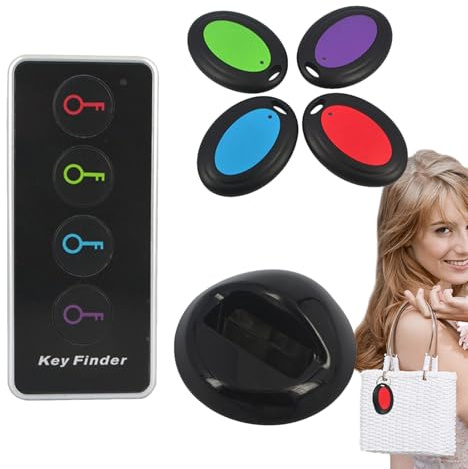 Key Finder Locator | Smart Tarcker Tag | Compatible with Find My APP | Replaceable Battery, IP67 Waterproof, Suitable for Luggage, Bags, Wallets, Backpacks, Keys Tracking Tags,