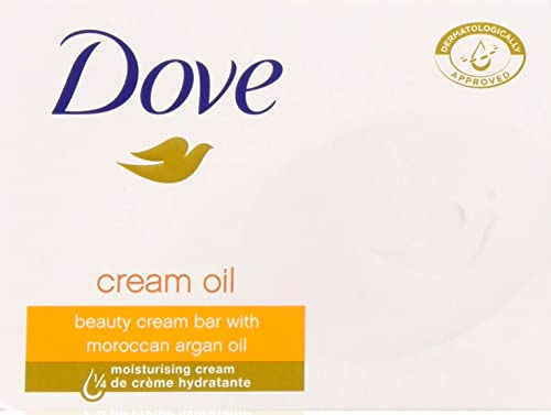 Dove Beauty Cream Bar With Moroccan Arganöl, 3,5 Unzen / 100 Gramm (Packung mit 12 Bars)