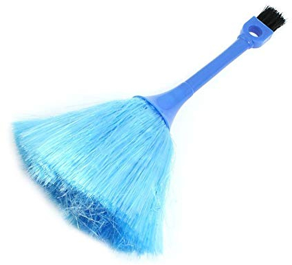 lujiaoshout Microfibre Duster Délicat Clavier Brosse De Nettoyage Brosse Deux Extrémités Anti Statique pour Le Nettoyage des Cendres À Poudre - Bleu