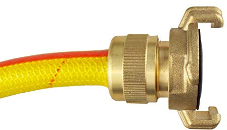 E-Best-Offer Heavy Duty Brass Claw Type Fitting to 3/4 Garden Hose,Used by Landscapers,Nursery Workers and Professional Gardeners Twist and Lock on System