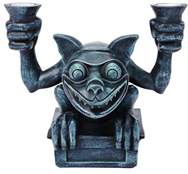 Spirit Halloween Disney The Haunted Mansion Gargoyle Candle Holder, Multicolor